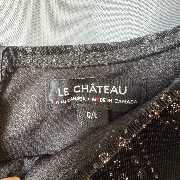 Le Chateau Black Long Sleeve Bodycon Dress - Picture 2 of 4